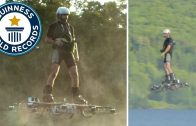 Guiness Record – Man Flies 905 Feet On A Real Hoverboard