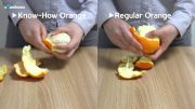 How To Peel An Orange (Without Knife)