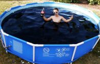 Taking A Bath In A Giant 1,500 Gallon Coca-Cola Swimming Pool