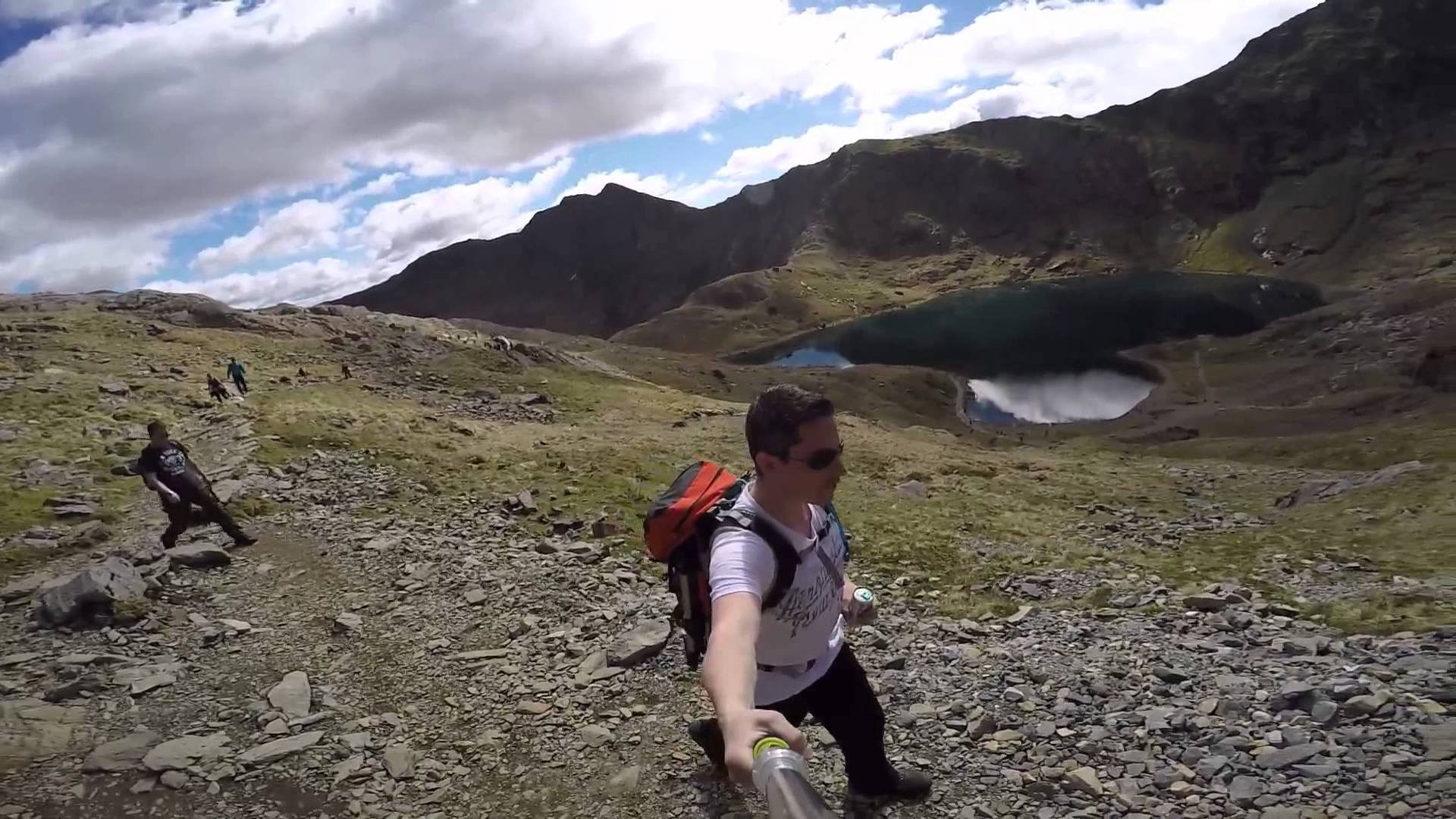 GoPro Hiking Up Snowdon, North Wales, UK