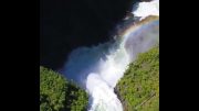 A Beautiful Waterfall Shot With A Drone