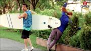 Reckless Surfer Knocks Woman To The Ground (Crazy Prank)