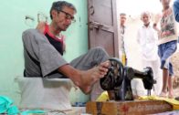 Armless Indian Tailor Makes Clothes
