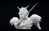 Samurai Origami Art With A Single Piece Of Paper